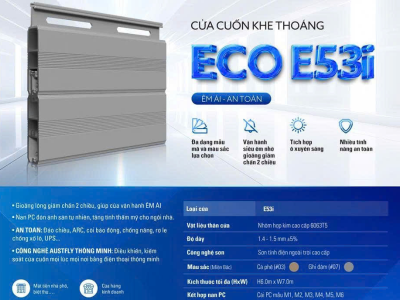 Cửa Cuốn Austdoor Khe Thoáng E53i
