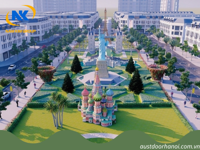 Thi công, lắp đặt cửa cuốn Austdoor E51i tại KĐT Đại Phong tỉnh Thái Nguyên