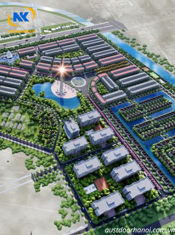 Thi công cửa cuốn Austdoor E51i tại KĐT Đại Phong, tỉnh Thái Nguyên