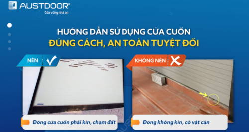 Hướng dẫn sử dụng cửa cuốn đúng cách