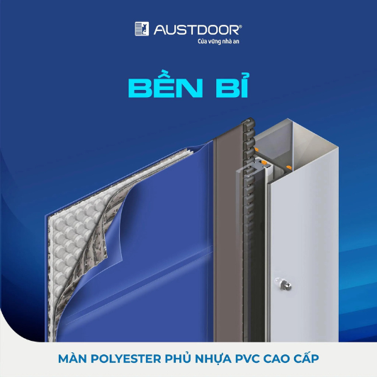 Cửa cuốn tốc độ cao Austdoor sử dụng vật liệu bền bỉ