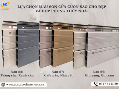 Lựa chọn màu sơn cửa cuốn sao cho đẹp và hợp phong thủy nhất